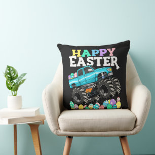 Coussin Joyeuses Pâques Œufs de Pâques de Monster Truck