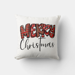 Coussin Joyeuses vibes de Noël Mama croix chrétienne Femme