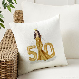 Coussin joyeux 50e anniversaire
