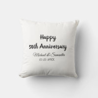 Joyeux 50e anniversaire nom du couple date mariage