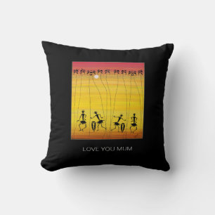 Coussin Joyeux Anniversaire Sunset Danseurs de fête