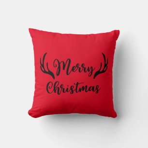Coussin Joyeux Antlers de Noël