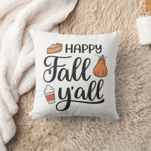 Coussin Joyeux automne Y'all