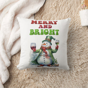 Coussin Joyeux bonhomme de neige