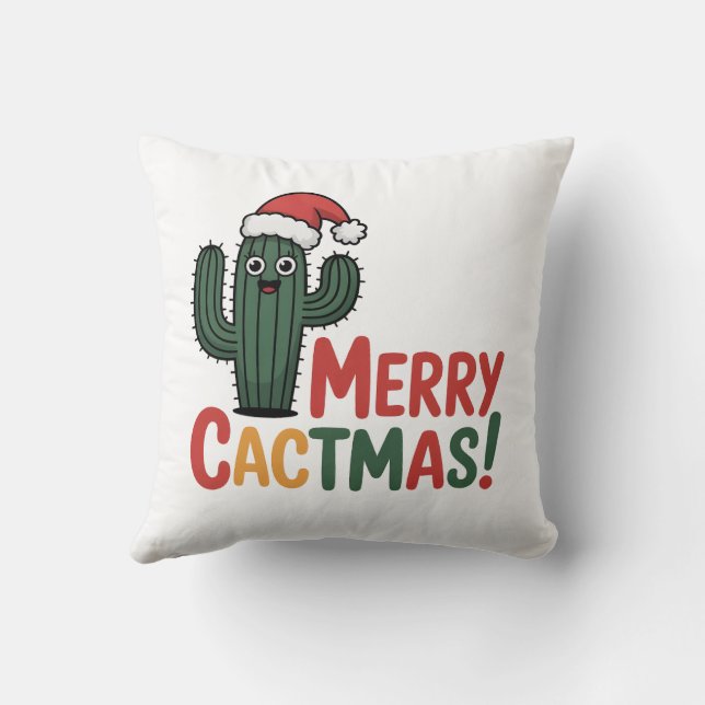 Coussin Joyeux Cact Noël (Verso)