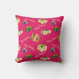 Coussin Joyeux Cadeaux de Noël