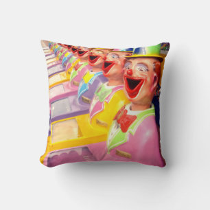 Coussin Joyeux Clowns Visage, Jetez Un Coussin.