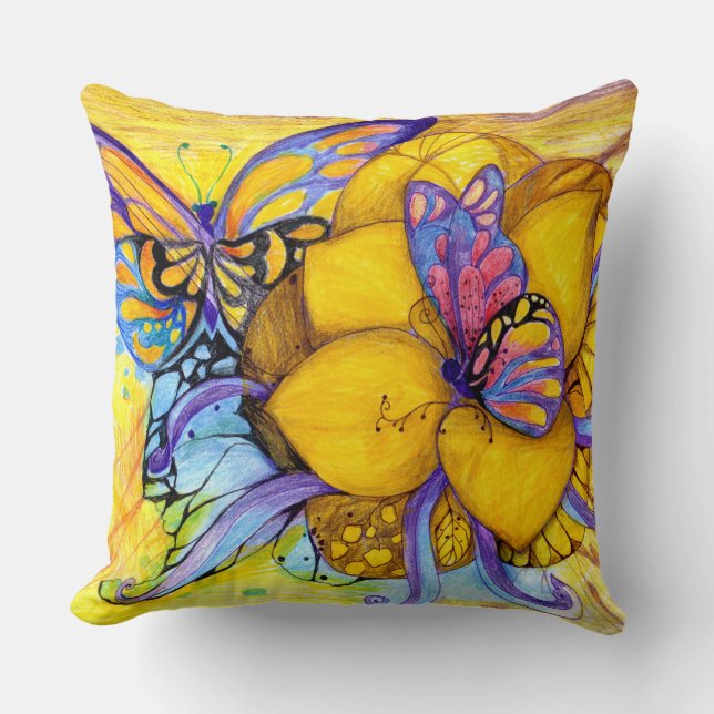 Coussin "Joyeux couple" Jetez l'oreiller (Recto)