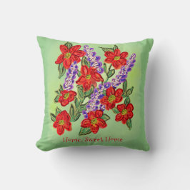 Coussin Joyeux, Du Bouquet Floral Du Coeur