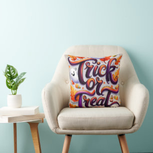 Coussin Joyeux Halloween 31 Octobre Trick or Treat