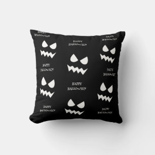 Coussin Joyeux Halloween Citrouille effrayant Fantôme Visa