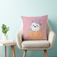 Joyeux Halloween mignon fantôme de citrouille orei