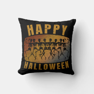 COUSSIN JOYEUX HALLOWEEN SQUELETTE DANSEUR