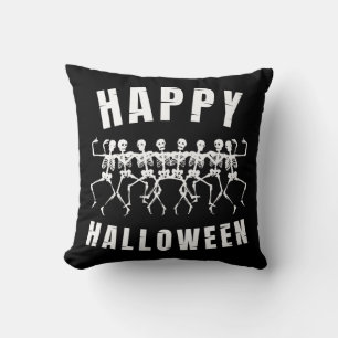 COUSSIN JOYEUX HALLOWEEN SQUELETTES DANSEURS