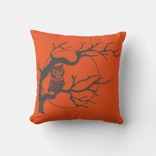 Coussin Joyeux Halloween Trick ou Treat Owens (Recto)