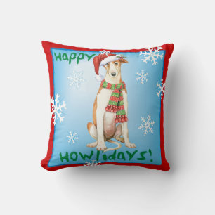 Coussin Joyeux Howliday Borzoi