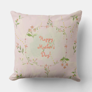 COUSSIN JOYEUX JOUR DE LA MÈRE (ROSE) JETER PILLOW