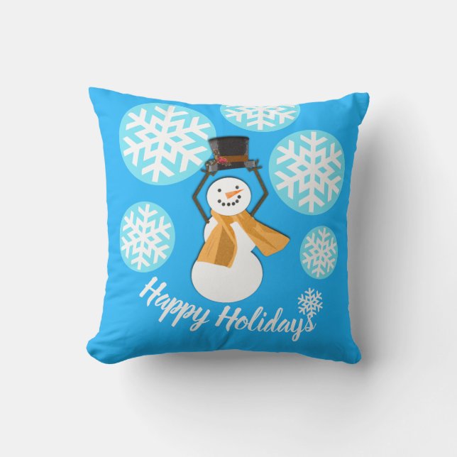 Coussin JOYEUX JOURS FÉRIÉS | Amis d'hiver2 | (Recto)