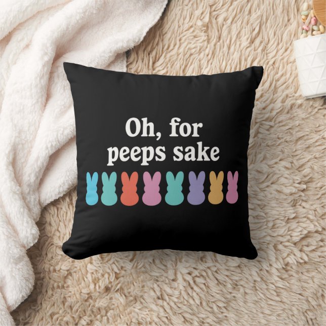 Coussin Joyeux Lapin de Pâques Carnaval chrétien religieux (Couverture)