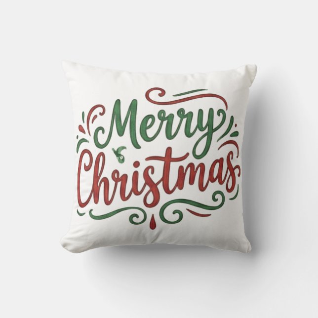Coussin Joyeux Noël  (Recto)