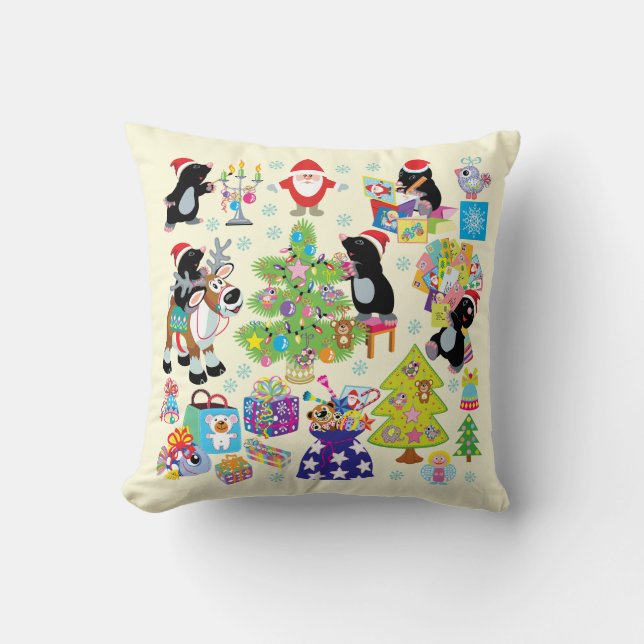Coussin Joyeux Noël (Recto)