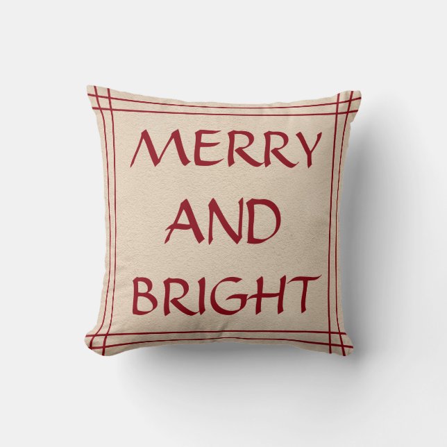 Coussin Joyeux Noël (Recto)