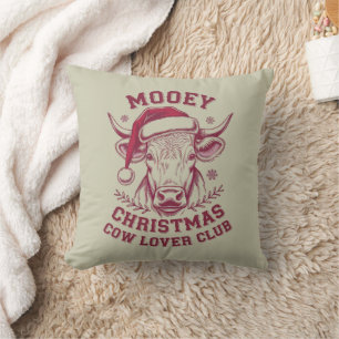 Coussin Joyeux Noël Club de l'Amant de Vache Occidental Xm