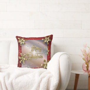 Coussin Joyeux Noël et Nouvel An ! 20XX Gold Luxury