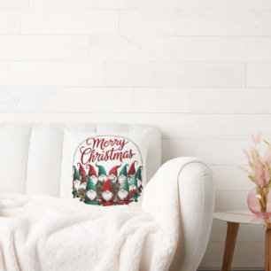 Coussin Joyeux Noël Gnomes