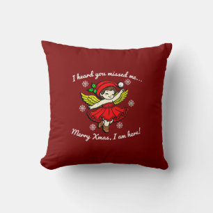 Coussin Joyeux Noël Je Suis Ici