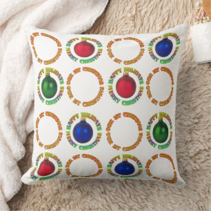 Coussin Joyeux Noël Joyeuses Joyeuses Vacances Nos Premier