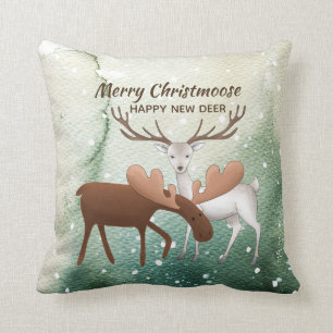 Coussin Joyeux Noël Joyeux New Deer