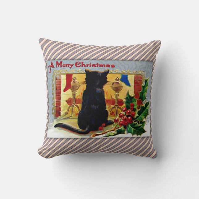 Coussin Joyeux Noël Kitty (Recto)