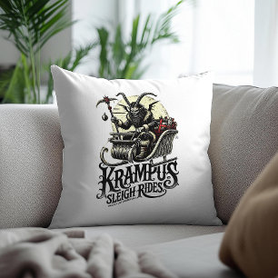 Coussin Joyeux Noël Krampus Krampus Promenades en traîneau