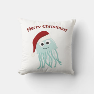 Coussin Joyeux Noël! Méduse
