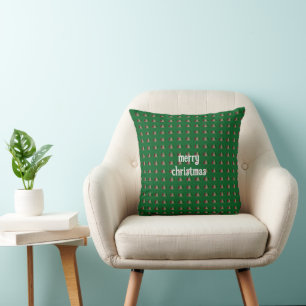 Coussin Joyeux Noël Moderne & Élégant 
