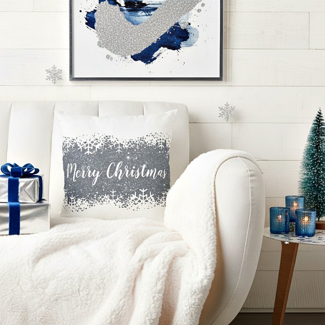 Coussin Joyeux Noël neige (Créateur téléchargé)