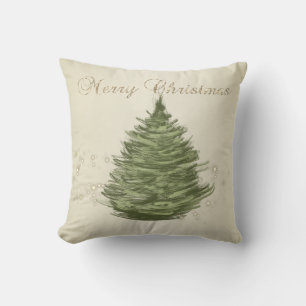 Coussin Joyeux Noël,Sapin de Noël,Paillettes 