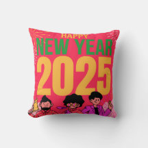 Joyeux nouvel an 2025 Pillow