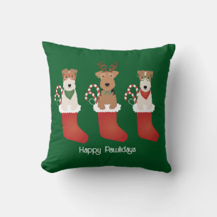 Coussin Joyeux Pawlidays Welsh Wire Fox Terrier Chiens