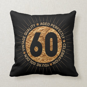 Coussin JOYEUX soixantième ANNIVERSAIRE