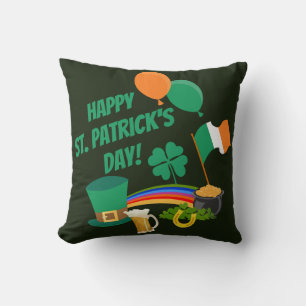 Coussin Joyeux symboles et traditions de la Saint Patrick