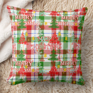 Coussin Joyeux tatan décoratif de Noël