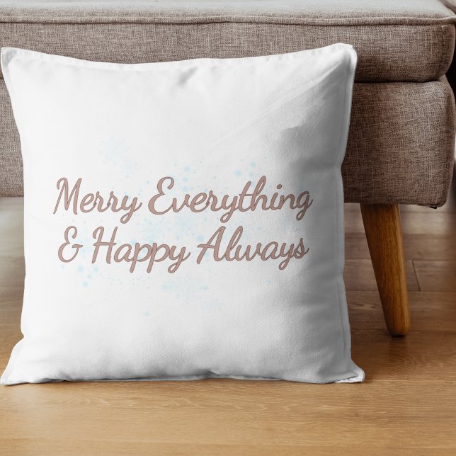 Coussin Joyeux tout & Joyeux toujours, la chaleur des vaca (Créateur téléchargé)