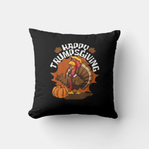 Coussin Joyeux Trumpsgiving Funny Thanksgiving Trumpkin Us