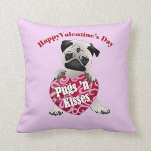 Coussin Joyeux Valentines Jour Carlins N Baisers Carlins T