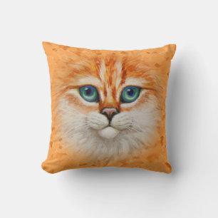 Coussin Joyeux visage de Kitty Orange