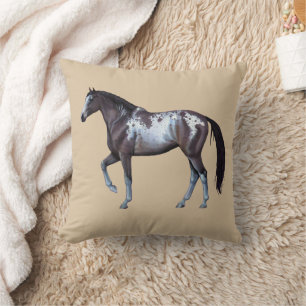 Coussin Jument Appaloosa   Cheval occidental au galop -