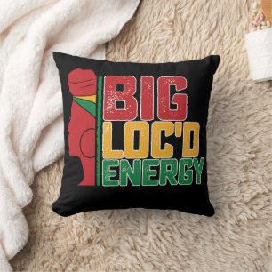 Coussin Juneteenth Grande Énergie de Black Freedom