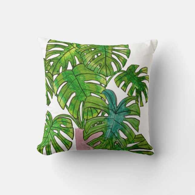 Coussin Jungle pointillée I (Recto)